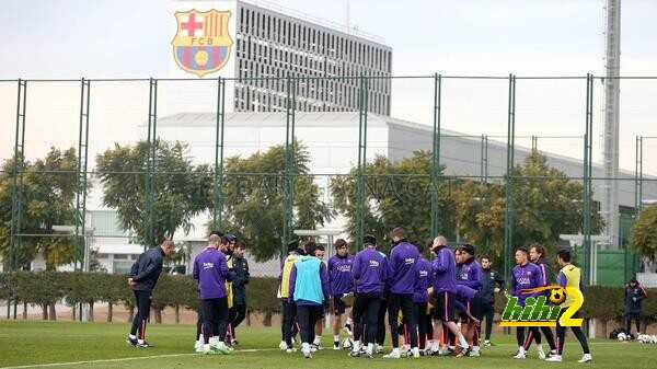 صور : كيف ظهر ميسي ولاعبو برشلونة في تدريبات اليوم ..؟!