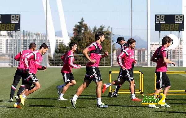 صور : تدريبات ريال مدريد استعداداً لشالكة