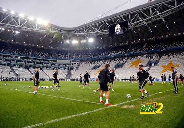 صور : استعدادات ريال مدريد على ملعب يوفنتوس ارينا
