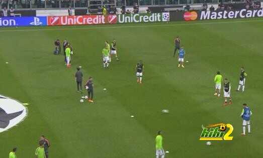 صور : احماء نجوم اليوفينتوس استعدادا لريال مدريد