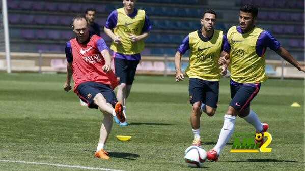 صور : تدريبات برشلونة حاليا الاخيرة قبل مواجهة بيلباو