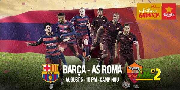 صورة : موعد مباراة برشلونة وروما في كأس جامبر عبر مدن العالم