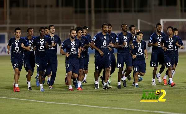 صور من تدريبات فريق الهلال اليوم