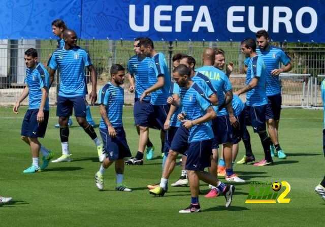 صورة : منتخب إيطاليا ينهي استعداداته لمواجهة المانيا