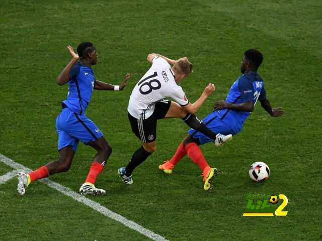 فرنسا تنهي الشوط الأول متقدمة على المانيا