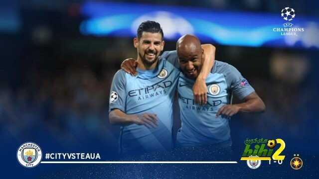 فيديو : مانشستر سيتي يفوز على ستيوا بوخاريست ويتأهل لدور مجموعات دوري الابطال