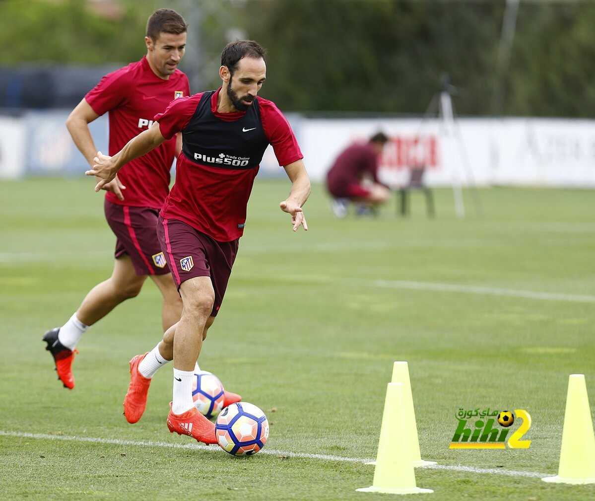 صور : اتليتكو مدريد يتدرب في غياب لاعبيه الدوليين