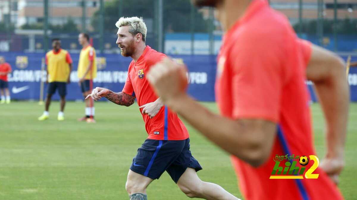 ميسي يشارك في تدريبات برشلونة بشكل جزئي
