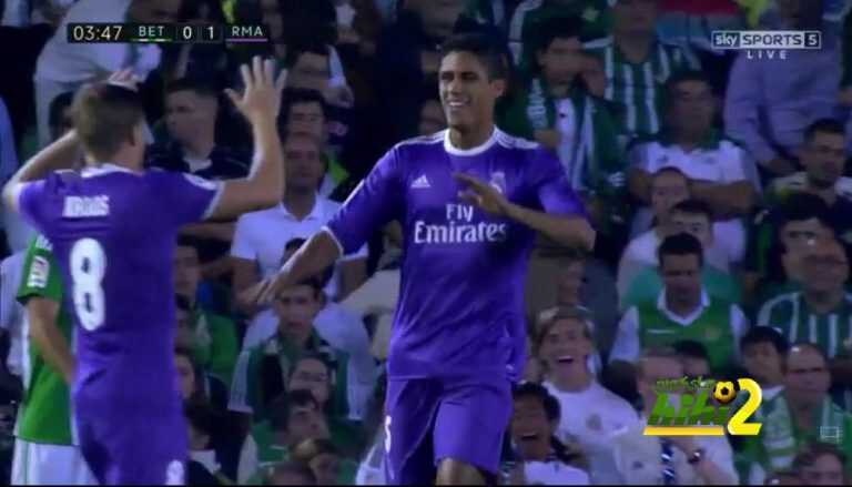 فاران يفتتح التسجيل لريال مدريد برأسية رائعة