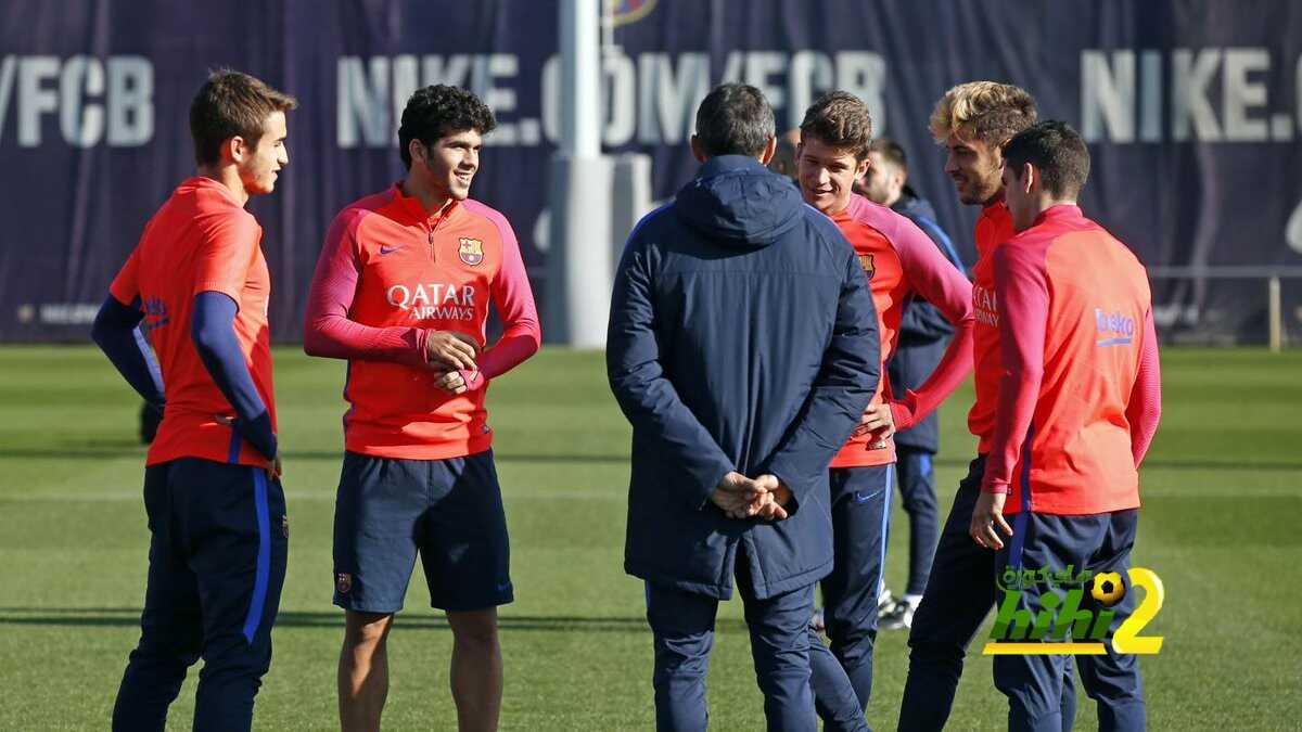 صور من استعدادات برشلونة لمواجهة ملقا