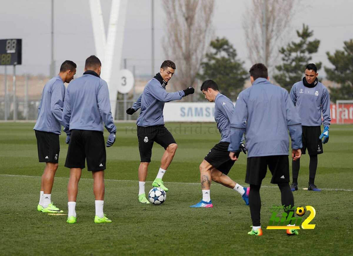 صور : ريال مدريد يختتم استعداداته لمواجهة نابولي