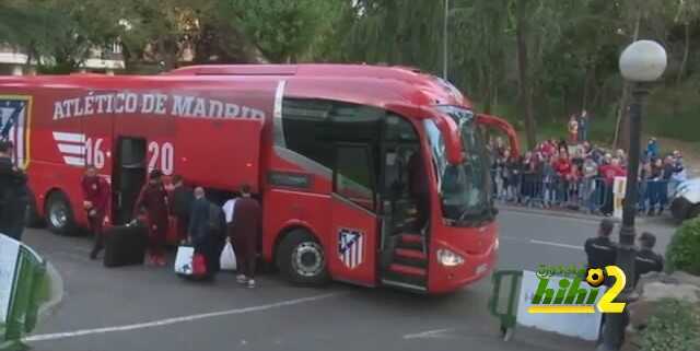 شاهد زحف جماهير اتليتكو مدريد خلف الفريق لمساندتهم قبل الديربي