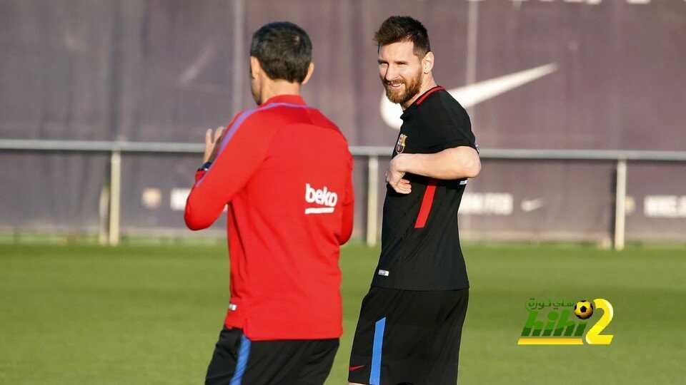 صور : آخر استعدادات برشلونة لمواجهة أتلتيكو