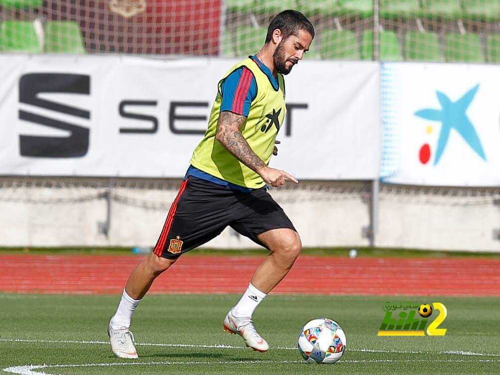 🔴  بالصور : ايسكو في تدريبات منتخب اسبانيا