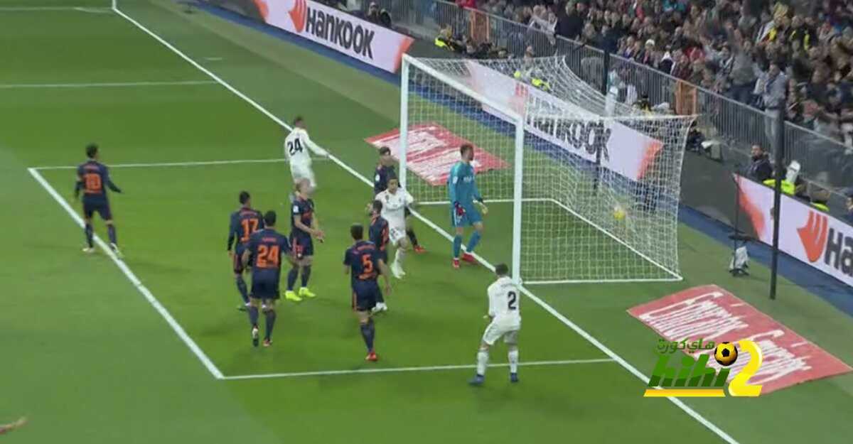 ريال مدريد يفتتح التسجيل في شباك فالنسيا