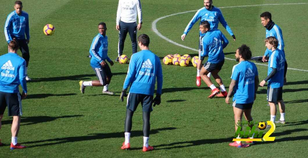 ريال مدريد يختتم استعداداته لمواجهة جيرونا في حضور فاران