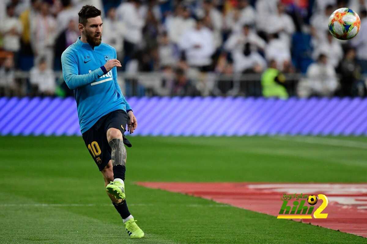 🔴ثنائي برشلونة خلال الاحماء الاخير في البيرنابيو