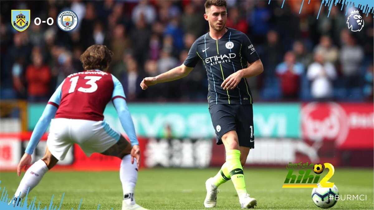 بيرنلي يفرض التعادل على مانشستر سيتي في الشوط الأول