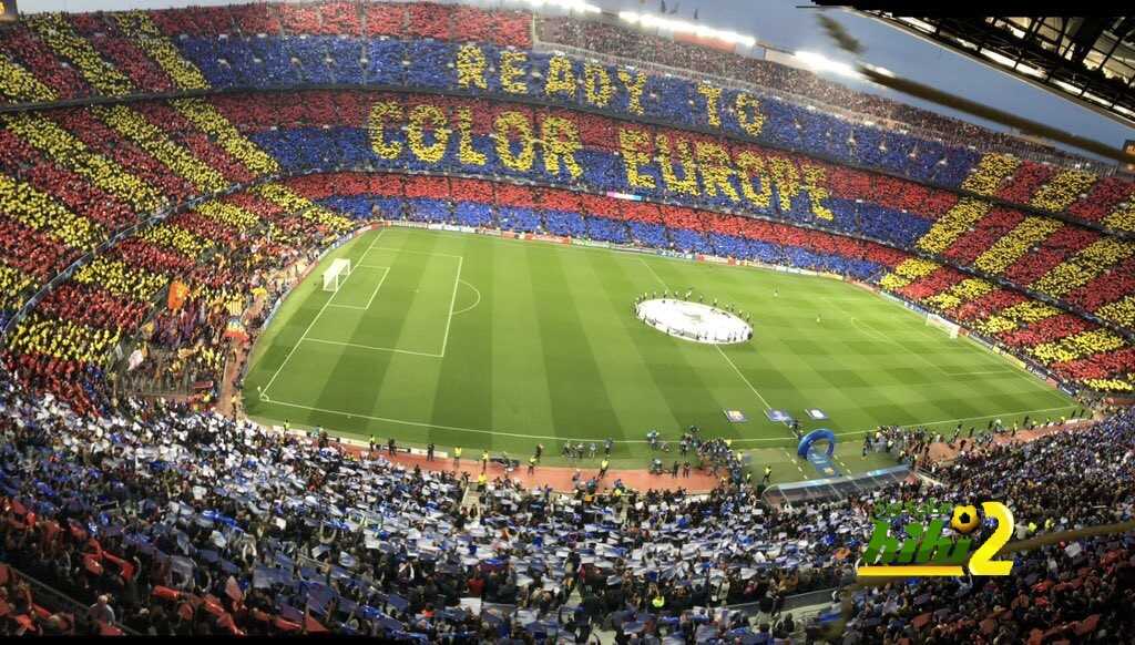 صور : تيفو جمهور برشلونة أمام ليفربول
