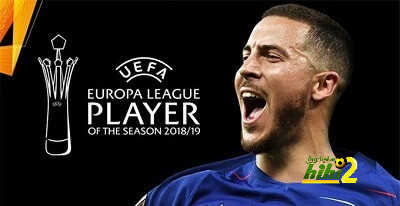 هازارد أفضل لاعب في الدوري الأوروبي 2019