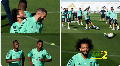 عودة مصابي ريال مدريد للتدريبات الجماعية