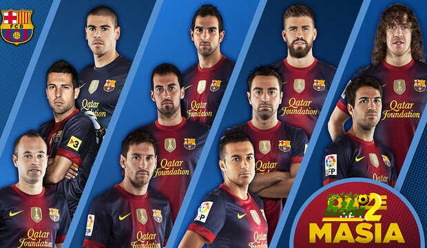 فيديو: برشلونة يحتفل بذكرى أربعين عاماً على إنشاء لا ماسيا على طريقته الخاصة