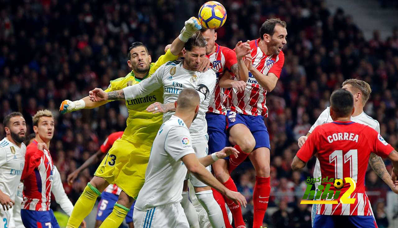تشكيلة اتليتكو مدريد الرسمية للديربي