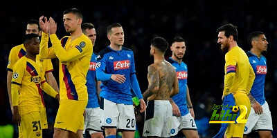 شاهد الملخص الكامل لتعادل برشلونة أمام نابولي بدوري الأبطال