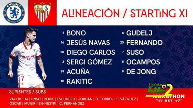 تشكيل إشبيلية الرسمي الليلة أمام تشيلسي في دوري الأبطال