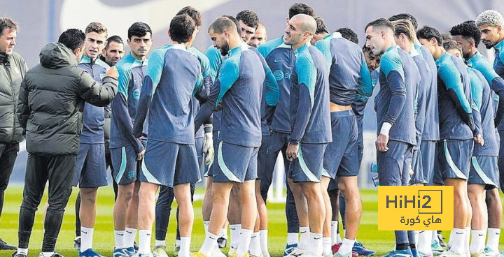 برشلونة يختتم استعداداته للقاء لاس بالماس
