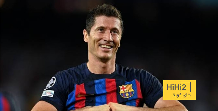 ليفاندوفسكي يسجل اول اهداف برشلونة أمام أوساسونا