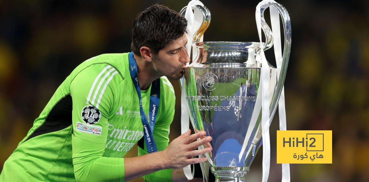 كورتوا بنفرد برقم تاريخي مع الريال في دوري أبطال أوروبا
