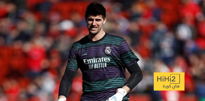 كورتوا يتحدث عن فارق النقاط بين ريال مدريد وبرشلونة