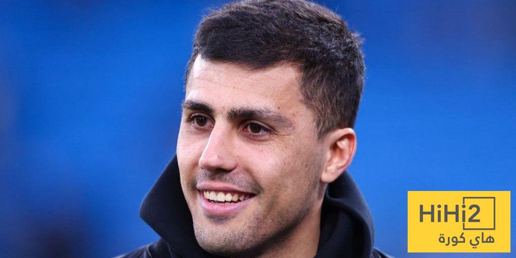 غوارديولا يتحدث عن عودة رودري لتشكيلة مانشستر سيتي