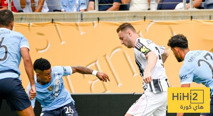 أفضل لاعب من مانشستر سيتي في الشوط الأول أمام يوفنتوس