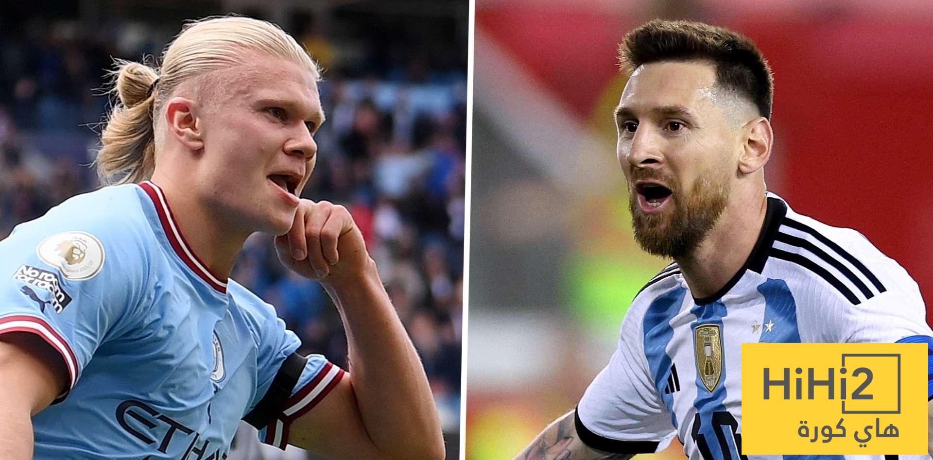 هالاند يكرر إنجاز ميسي قبل سن الـ25 في البطولات الدولية