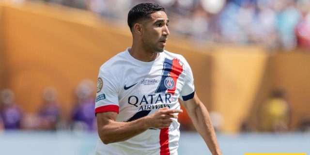 اشرف حكيمي افضل لاعب في باريس سان جيرمان