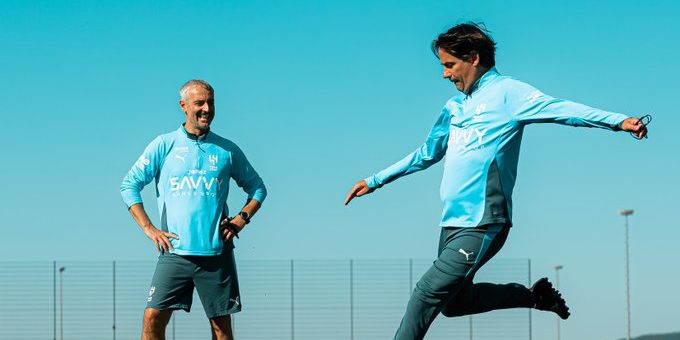 صور : إنزاغي يفرض تدريبًا جديدًا على لاعبي الهلال