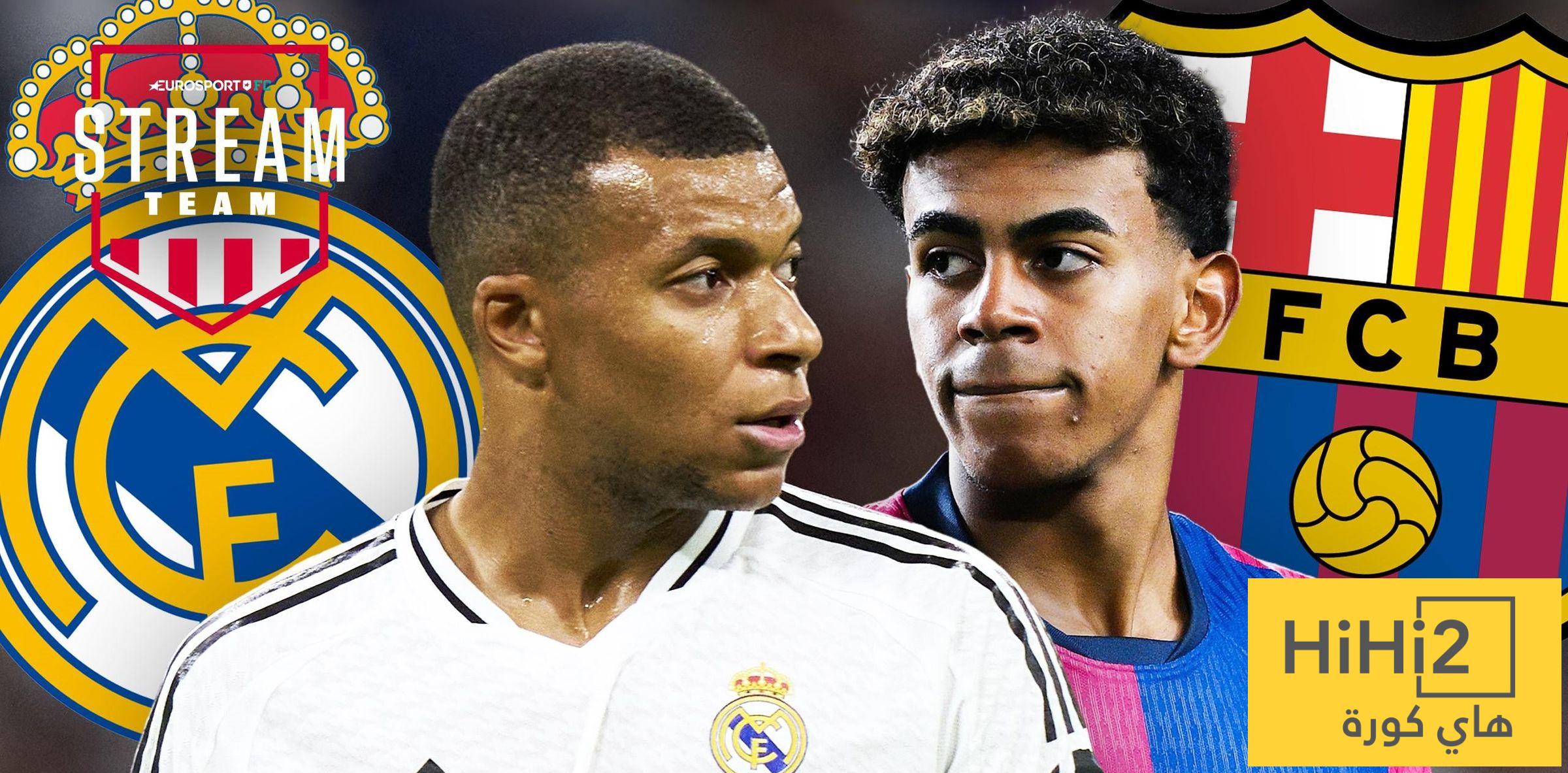 احتمالات فوز ريال مدريد وبرشلونة بلقب الليغا