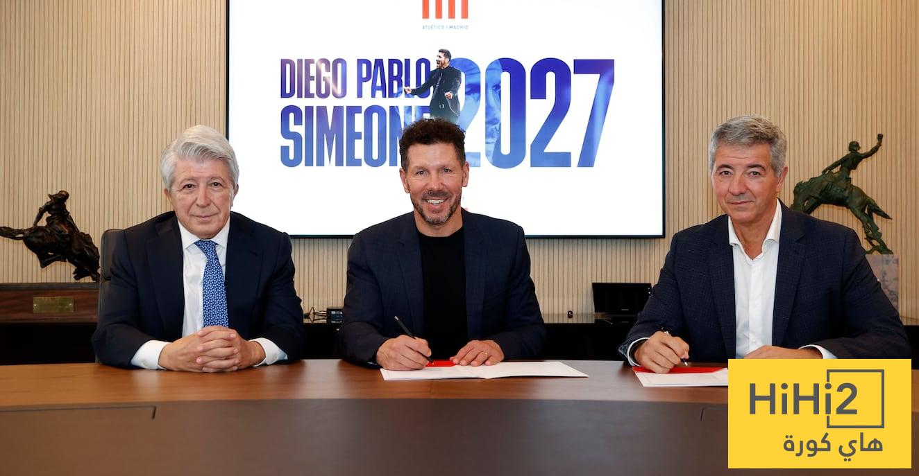 سيميوني وواقع أتلتيكو مدريد