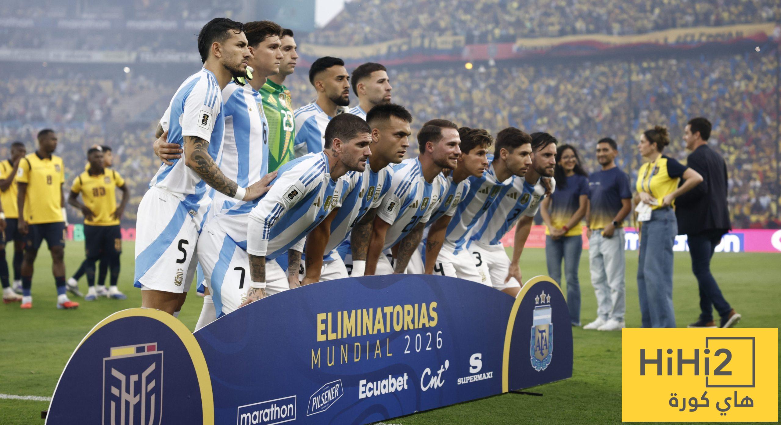 إحصائيات مباراة الأرجنتين والإكوادور في تصفيات مونديال 2026