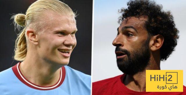 هالاند يتخطى محمد صلاح هالاند يتخطى محمد صلاح