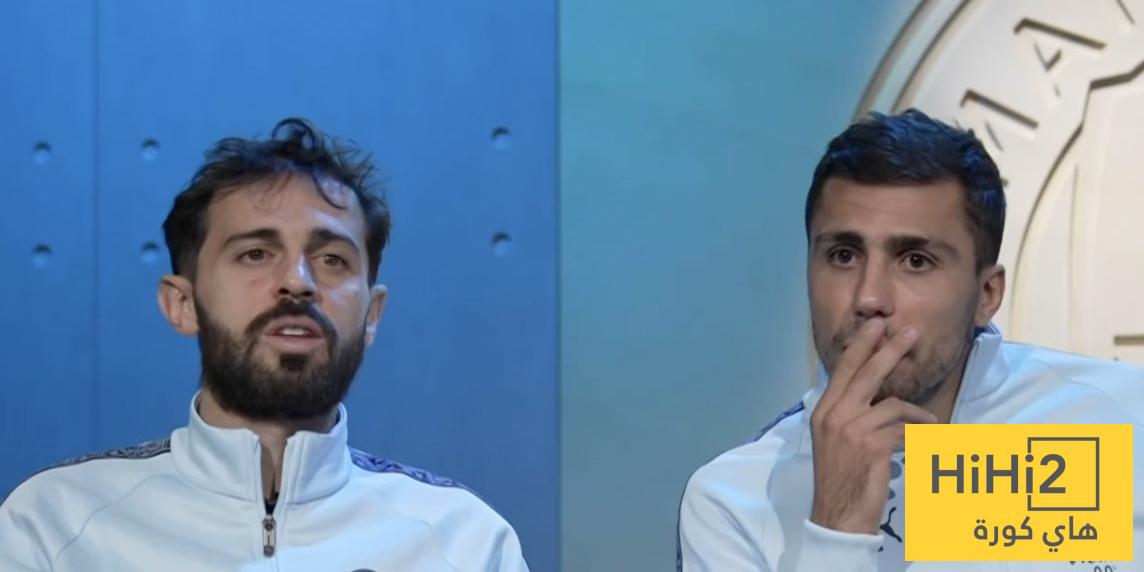 رودري وبرناردو سيلفا يتوعدان أرسنال قبل مواجهة الدوري