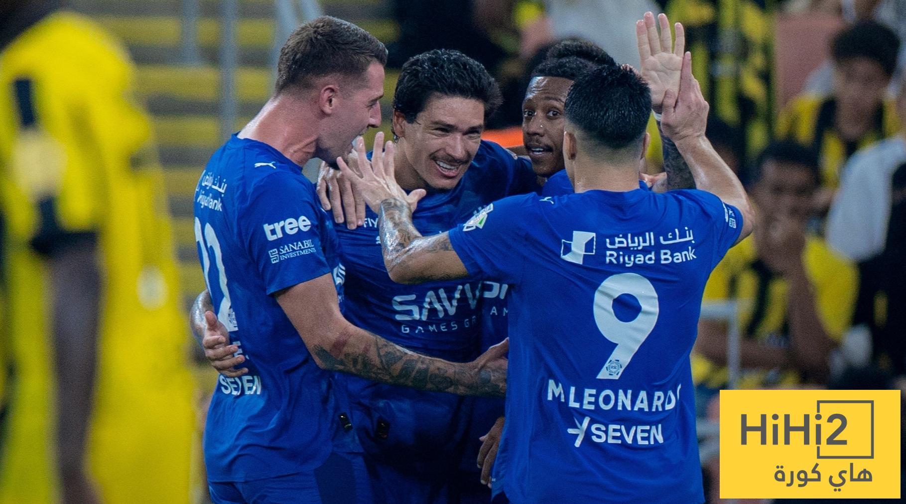 بعد 5 مباريات .. الهلال يوقف زحف الاتحاد !