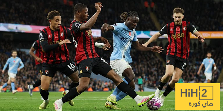 مانشستر سيتي يسجل الهدف الثالث امام بورنموث