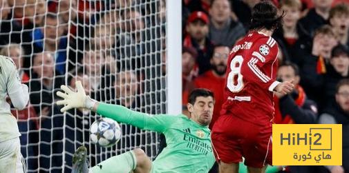 صور .. تصديات كورتوا الحاسمة ضد ليفربول