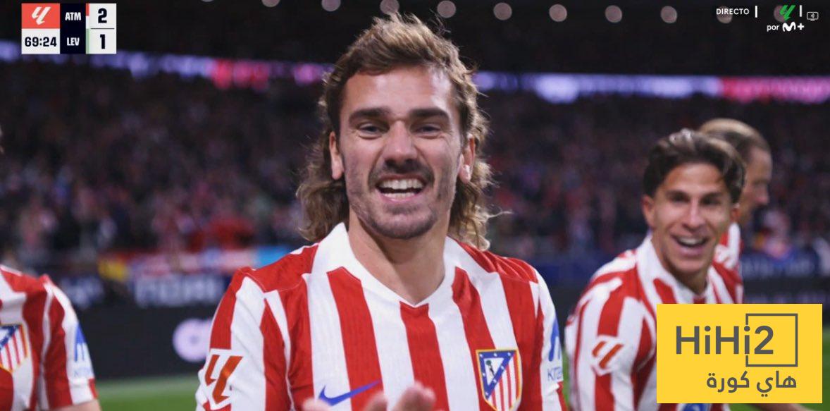 غريزمان يعادل رقم ميسي