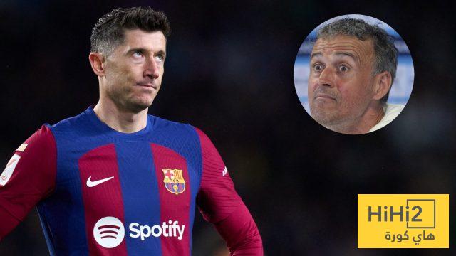 ليفاندوفسكي يعادل رقم إنريكي مع برشلونة ليفاندوفسكي يعادل رقم إنريكي مع برشلونة