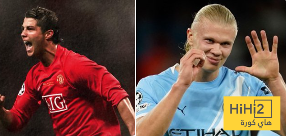 هالاند في طريقه للتفوق على رونالدو !