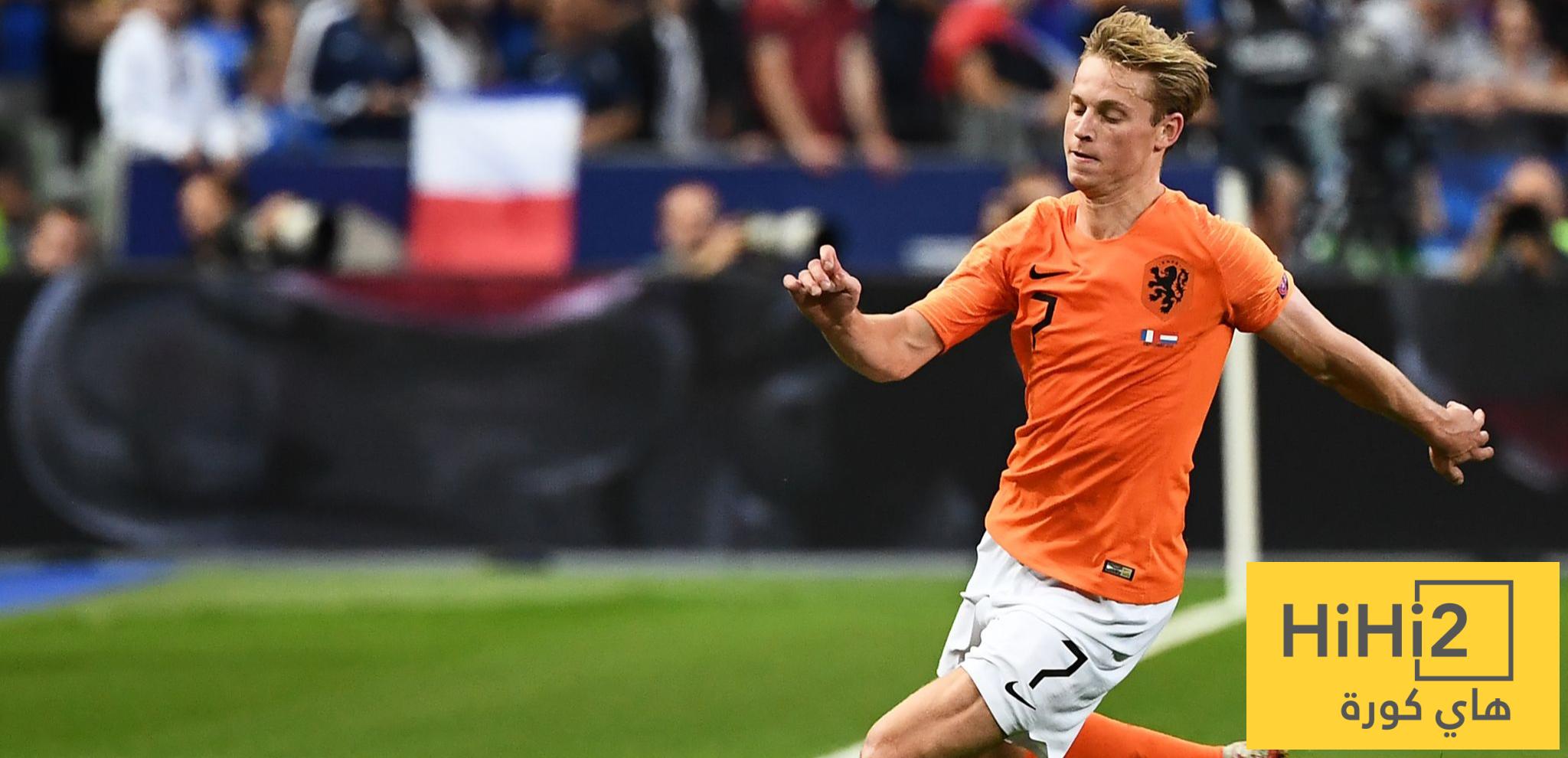 كل ما قدمه فرينكي دي يونغ في تصفيات المونديال